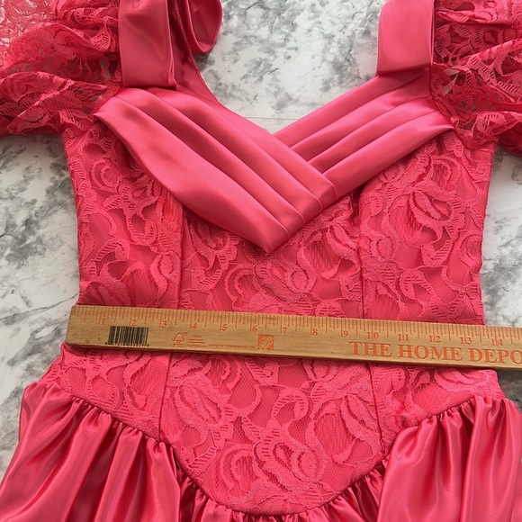 NWOT 80’s ALFRED ANGELO DREAM MAKER BARBIECORE pink wedding dress/Halloween. - Picture 10 of 11